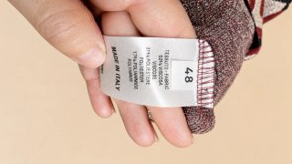 Abito midi fantasia zig-zag – Taglia 48 + borsetta