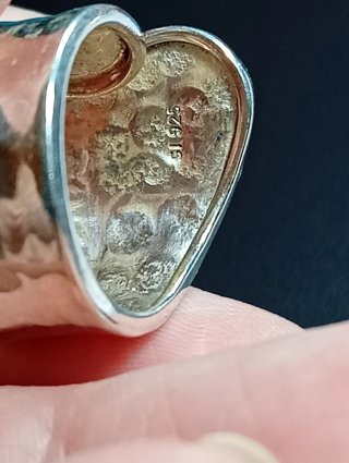 Anillo en plata de ley piedra turquenita