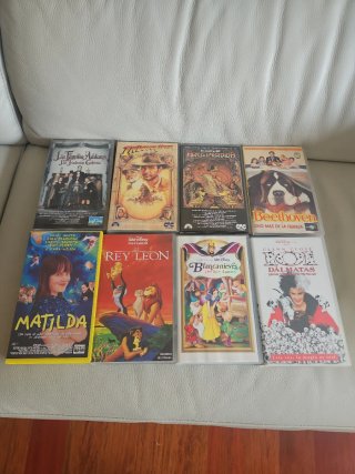Lote VHS Disney: Matilda, Rey León, Indiana Jones