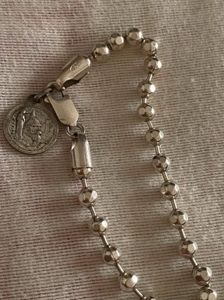 Pulsera Plata 925 Virgen Lourdes