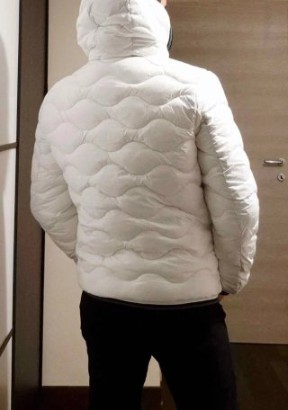 Blauer Piumino Bianco Trapuntato
