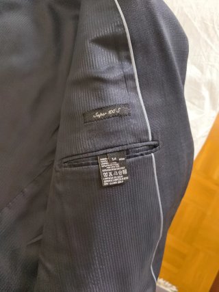 Traje de chaqueta azul hombre
