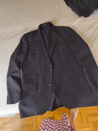 Traje de chaqueta azul hombre