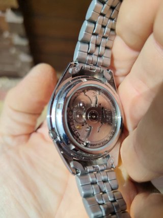 Reloj Seiko 5 Automático Negro/Plata