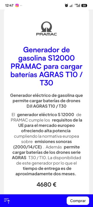 Generador Pramac S 12000 AVR