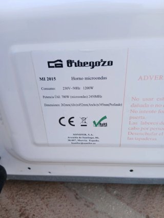 Microondas Orbegozo