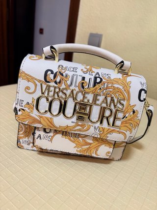 Bolso Estampado Oro y Blanco