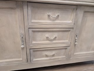 Mueble TV efecto envejecido madera