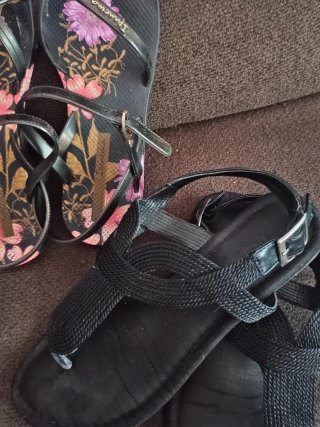 Sandalias Ipanema Flores Negras