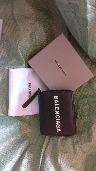 Portafogli Balenciaga nero e grigio