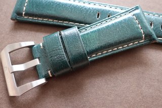Cinturino in pelle per Panerai 26mm Verde Scozzese Vintage