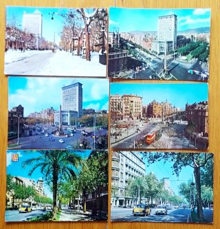 6 Postales Barcelona - Av. Diagonal