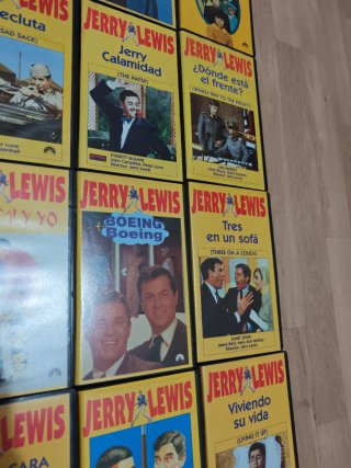 Lote 20 Películas VHS Jerry Lewis + libro
