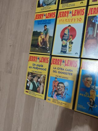 Lote 20 Películas VHS Jerry Lewis + libro
