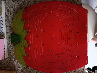 Frutero Madera Forma Fresa