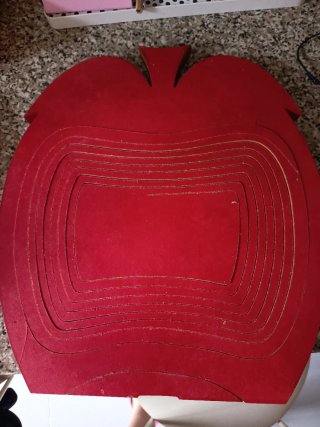 Frutero Madera Forma Fresa