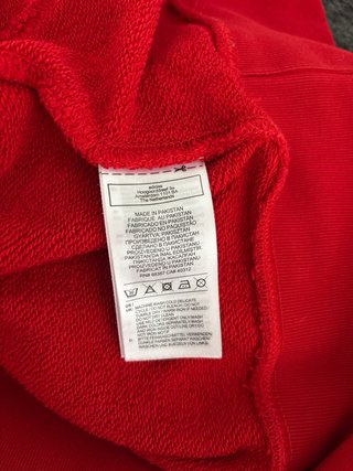 Sudadera Adidas Originals roja con capucha tallaXS
