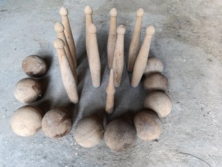 Set di bocce in legno