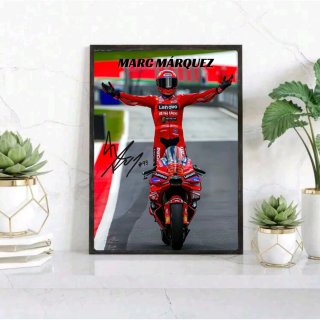 Quadro Marc Marquez Ducati Autografato #93