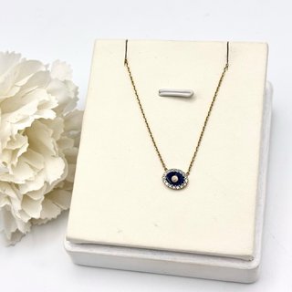 Collar de oro 18kt con circonita