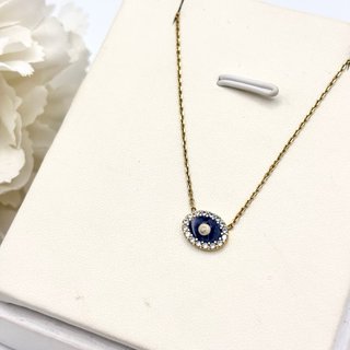 Collar de oro 18kt con circonita