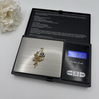 Collar de oro 18kt con circonita