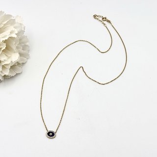 Collar de oro 18kt con circonita