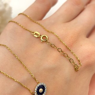 Collar de oro 18kt con circonita