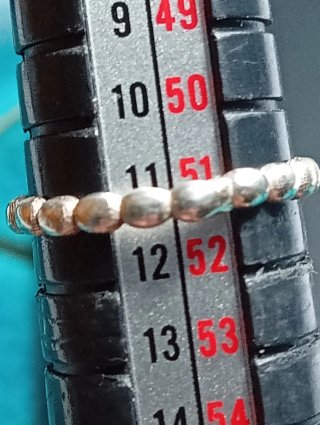 Anillo Plata Ley Piedra granate talla exacta 12 mm