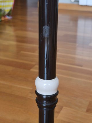 Flauta dulce Yamaha negra YRT-304BII con funda