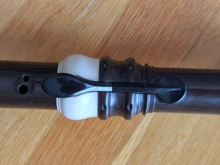 Flauta dulce Yamaha negra YRT-304BII con funda