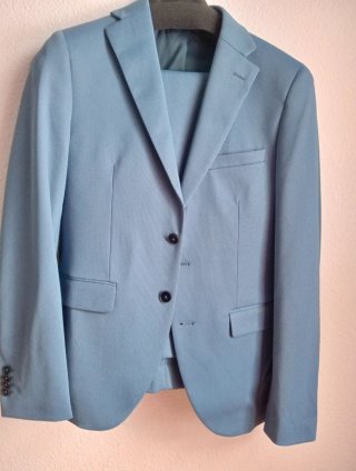 Traje chaqueta azul talla 38