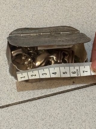 Pequeño joyero plata vintage