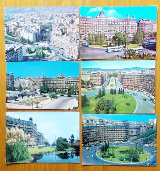 6 Postals Barcelona -Pza. Francesc Macia-