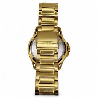 RELOJ GUESS SKELETON GW0497G2 CORREA METALICA DORADA