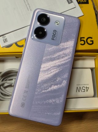 XIAOMI POCO M7 PRO 5G - Smartphone 8+256 GB, Viola, con NFC, batteria 5110 mAh, TurboCharge 45 W, Display AMOLED HD 120 Hz