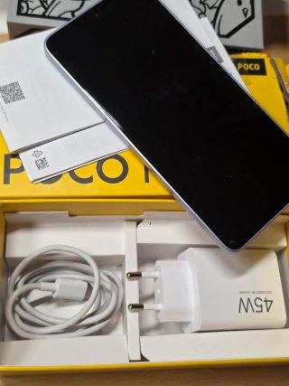 XIAOMI POCO M7 PRO 5G - Smartphone 8+256 GB, Viola, con NFC, batteria 5110 mAh, TurboCharge 45 W, Display AMOLED HD 120 Hz