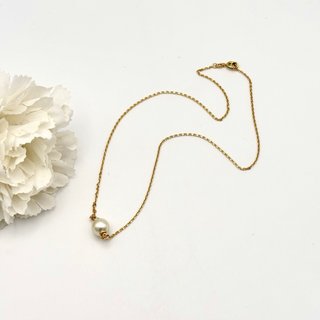 Collar oro 18kt con perla