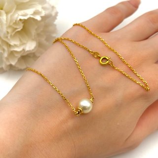 Collar oro 18kt con perla
