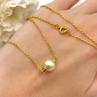 Collar oro 18kt con perla