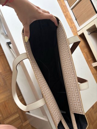 Bolso Tote Tommy Hilfiger Beige y Marrón