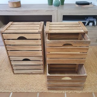 Mesitas de noche madera (2 unidades)