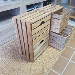 Mesitas de noche madera (2 unidades)