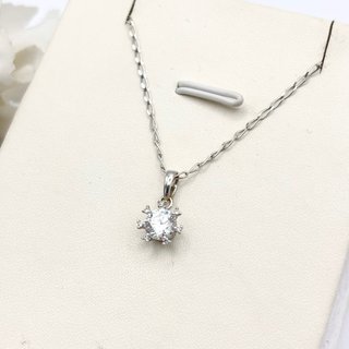 Collar de oro 18kt con circonita