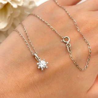 Collar de oro 18kt con circonita
