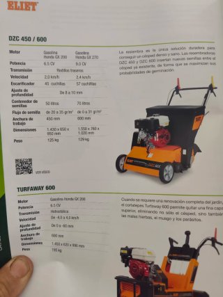 RESEMBRADORA CESPED ELIET DZC450