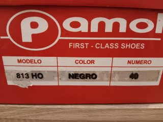 Zapatos Pamol Negros Talla 40 Nuevos
