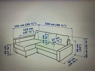 Sofá cama con chaiselongue, gris oscuro