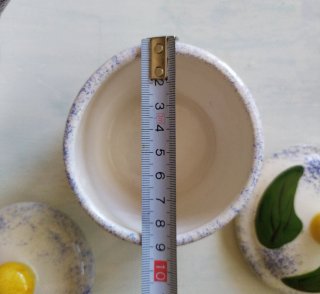 Teiera e zuccheriera in ceramica - decorazioni con
