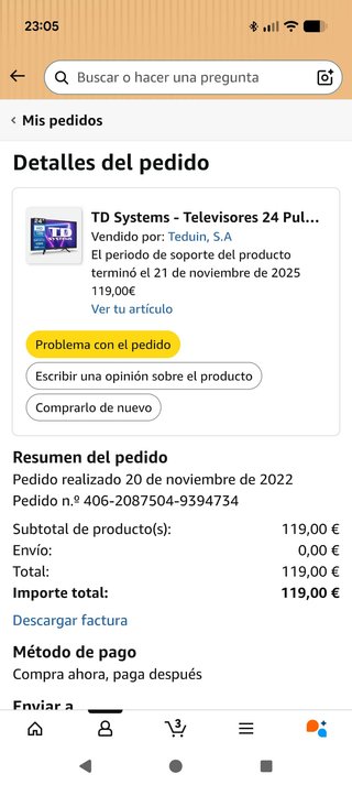 Televisor 24 Pulgadas TD Systems HD 720p